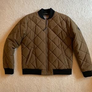 Mens Eddie Bauer quilted bomber jacket
